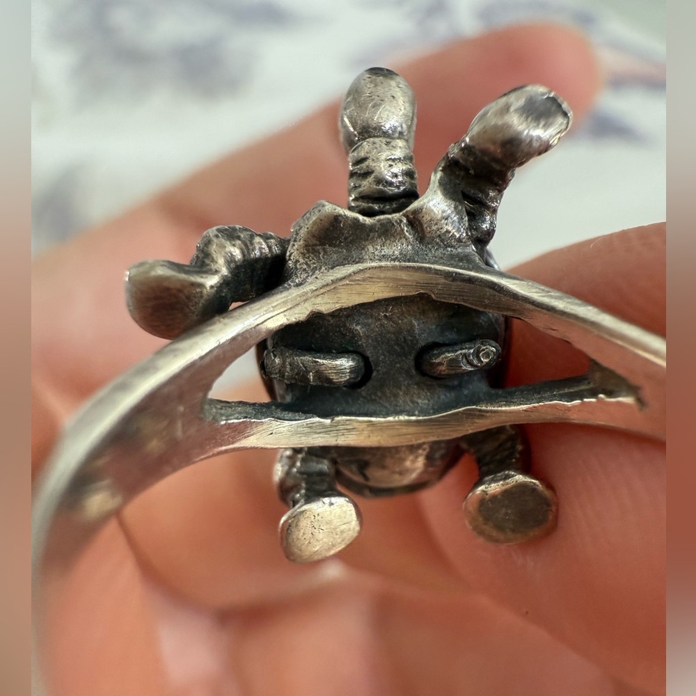 925 Silver Turtle Ring - image 5